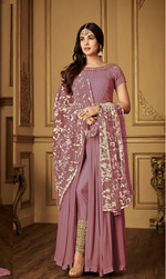 Women Black Color Semi stitched Exclusive Anarkali Suit Material