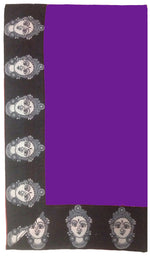 Womens Purple Color Chanderi Saree With Blouse