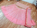presenting New Designer Pink Lahenga Choli
