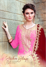 Women Pink Color Printed Ethnic Desighn Salwar Suit