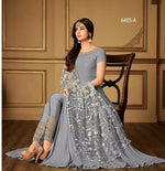 Women Gray  Color Printed Ethnic Desighn Salwar Suit