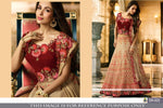 Womens Cream Color Heavy Taffeta Silk Lehanga Choli