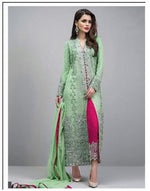 Women  Pink Green Color Printed Ethnic Salwar Suit
