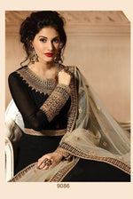 Women Black Color Digital Print Ethnic Desighn Gown