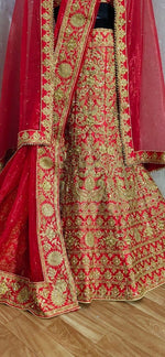 presenting New Designer Red Lahenga Choli