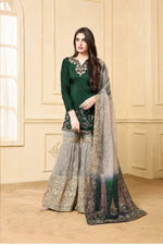 Women Green Color  Printed Ethnic Salwar Suit