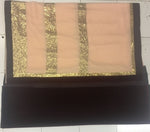 Womens Cream Color Georgette Saree With Blouse