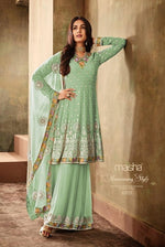 Women Green Color  Printed Ethnic Salwar Suit
