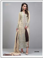 Women  Cream Color Printed Ethnic Salwar Suit