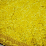 Womens Yellow Color Jalbari Silk With Taffeta Silk Lehanga Choli