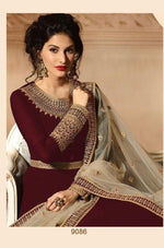 Women Red Color Printed Ethnic Desighn Gown
