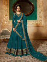 Women Rama Color Printed Ethnic Desighn Gown
