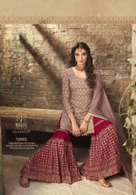 Women Baby Pink Color Printed Ethnic Desighn Salwar Suit