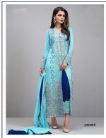 Women  Sky Blue Color Printed Ethnic Salwar Suit