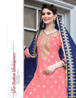 Women Carrot Color Printed Ethnic Desighn Salwar Suit