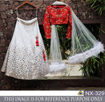 Presenting New Designer White Lahenga Choli