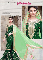 Woment Green Color Printed Ethnic Desighn Salwar Suit