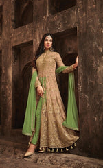 Women Green Color Printed Ethnic Desighn Salwar Suit