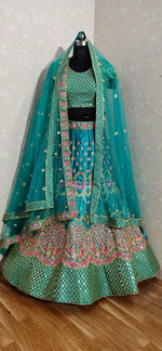 presenting New Designer SeaGreen Lahenga Choli