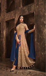 Women Blue Color Printed Ethnic Desighn Salwar Suit