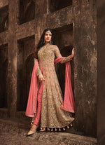 Women Carrot Color Printed Ethnic Desighn Salwar Suit