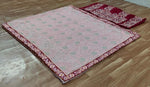 Chanderi Silk PInk Saree in Georgette With Embroidery Work With Blouse