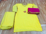 Women Yellow Color  Exclusive Plazo set
