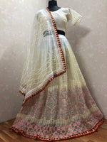 presenting New Designer White Lahenga Choli