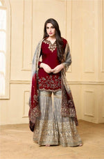 Women Red Color  Printed Ethnic Salwar Suit