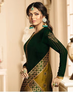 Women Green Color  Printed Ethnic Salwar Suit