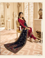Women Red Color  Printed Ethnic Salwar Suit