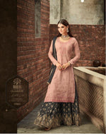 Women Peach Color Printed Ethnic Salwar Suit