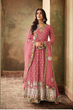 Women Pink Color  Printed Ethnic Salwar Suit