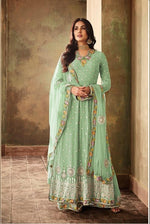 Women Green Color  Printed Ethnic Salwar Suit