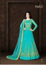 Women C-Green Color  Printed Ethnic Gown