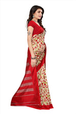 Khadi Kalamkari Silk Rama Saree in printed pattern With Blouse