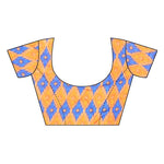 Khadi Kalamkari Silk Rama Saree in printed pattern With Blouse