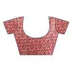 Mysore Silk Pink Color Printed Saree With Blouse