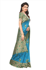 Mysore Silk SkyBlue Color Plain Saree With Blouse
