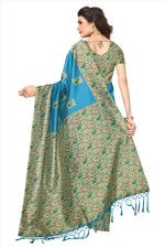 Mysore Silk SkyBlue Color Plain Saree With Blouse
