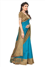 Mysore Silk SkyBlue Color Plain Saree With Blouse