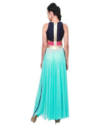 Women SkyBlue Color Cotton&Georgette Kurti