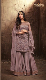 Women Purple Color Printed Ethnic Salwar Suit