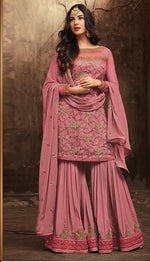 Women Pink Color Printed Ethnic Salwar Suit