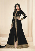Women Black Color Printed Ethnic Salwar Suit