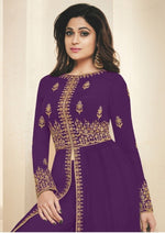 Women Purple Color Printed Ethnic Salwar Suit