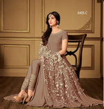 Women LightBrown Color Semi stitched Exclusive Anarkali Suit Material
