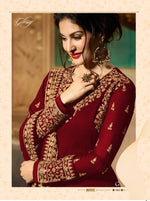 Women Red Color Printed Ethnic Desighn Gown