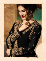 Women Black Printed Ethnic Desighn Gown