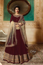 Women Red Color Printed Ethnic Desighn Gown